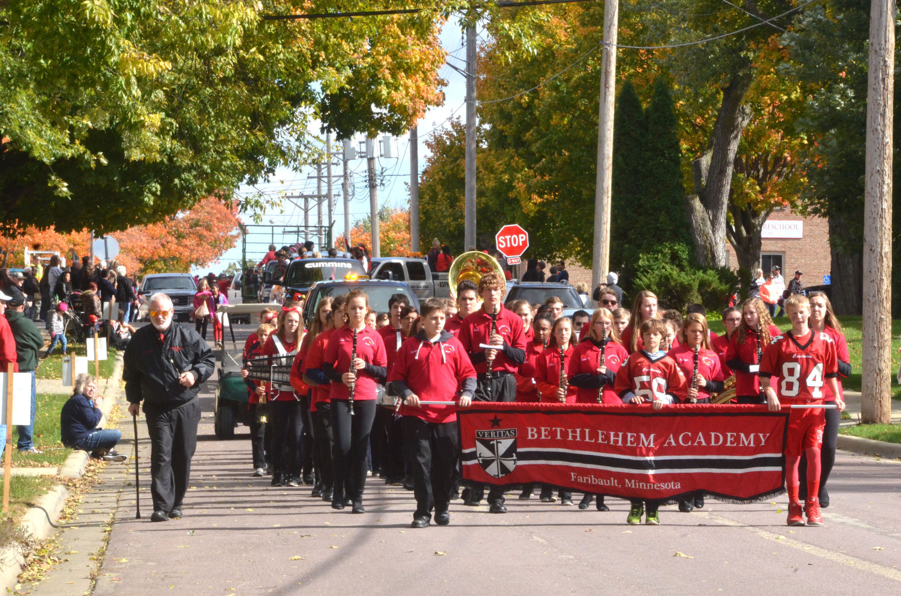 Bethlehem Academy homecoming parade 2016 band